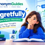 Regretfully synonym and alternative words